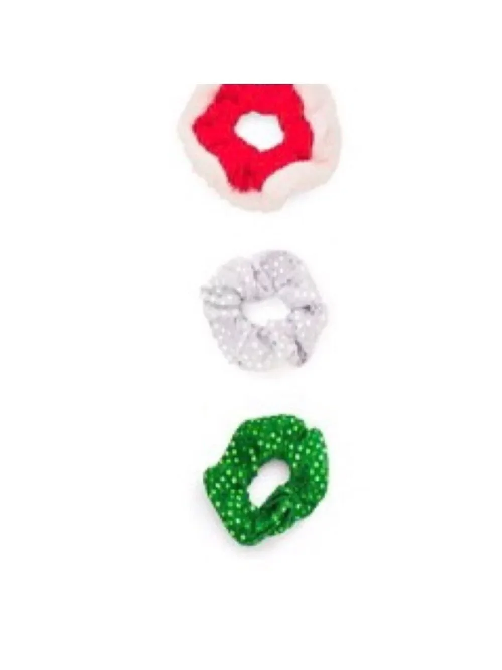 KOHL’S Celebrate Together Christmas cat ears headband set 3 scrunchies